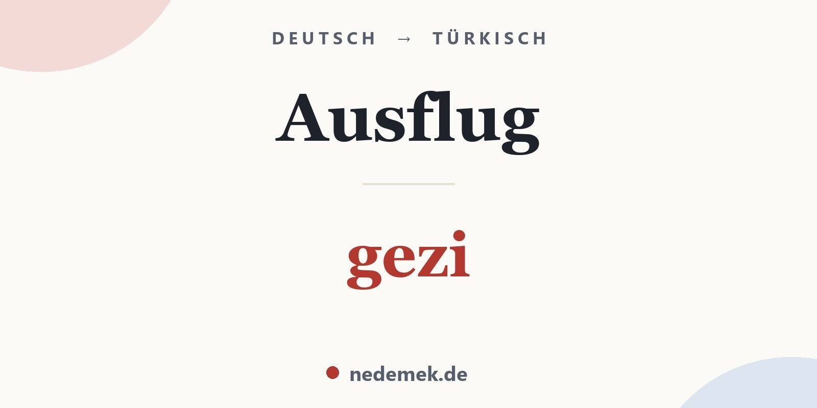 Ausflug auf Türkisch: gezi