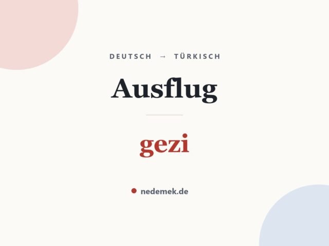 Ausflug auf Türkisch: gezi