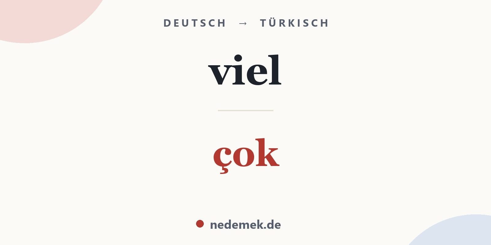 viel auf Türkisch: çok