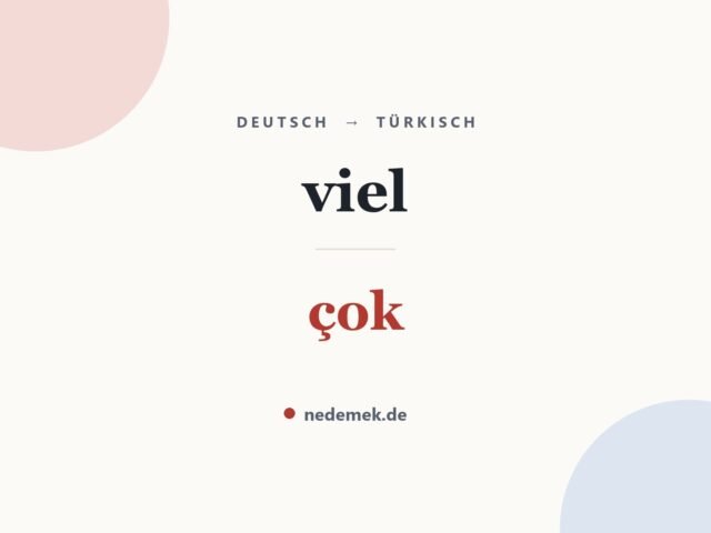 viel auf Türkisch: çok