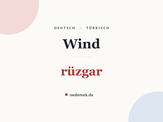 Wind auf Türkisch: rüzgar