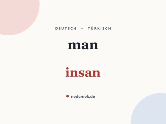 man auf Türkisch: insan