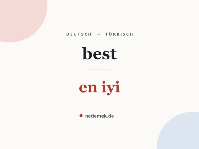best auf Türkisch: en iyi