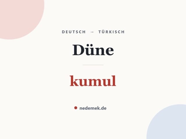 Düne auf Türkisch: kumul
