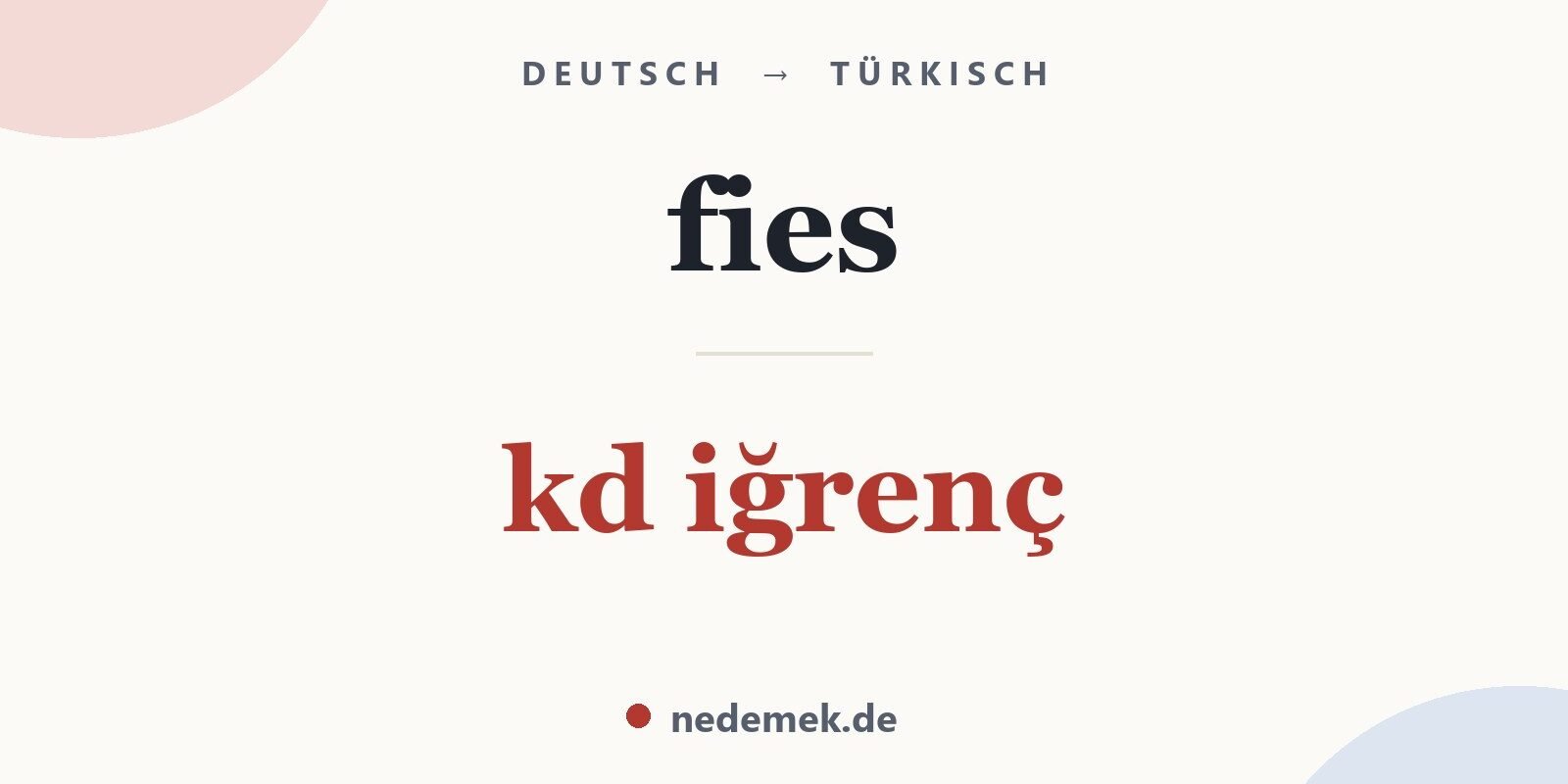 fies auf Türkisch: kd iğrenç