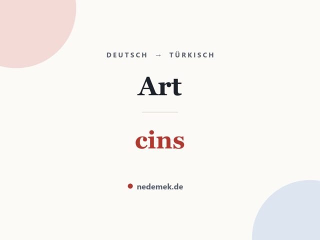 Art auf Türkisch: cins