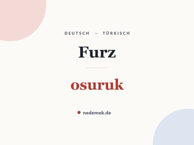 Furz auf Türkisch: osuruk