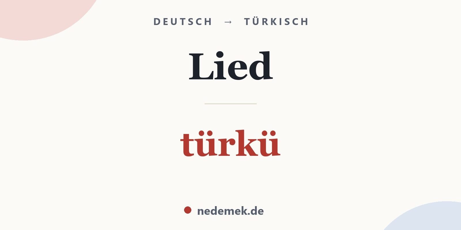 Lied auf Türkisch: türkü