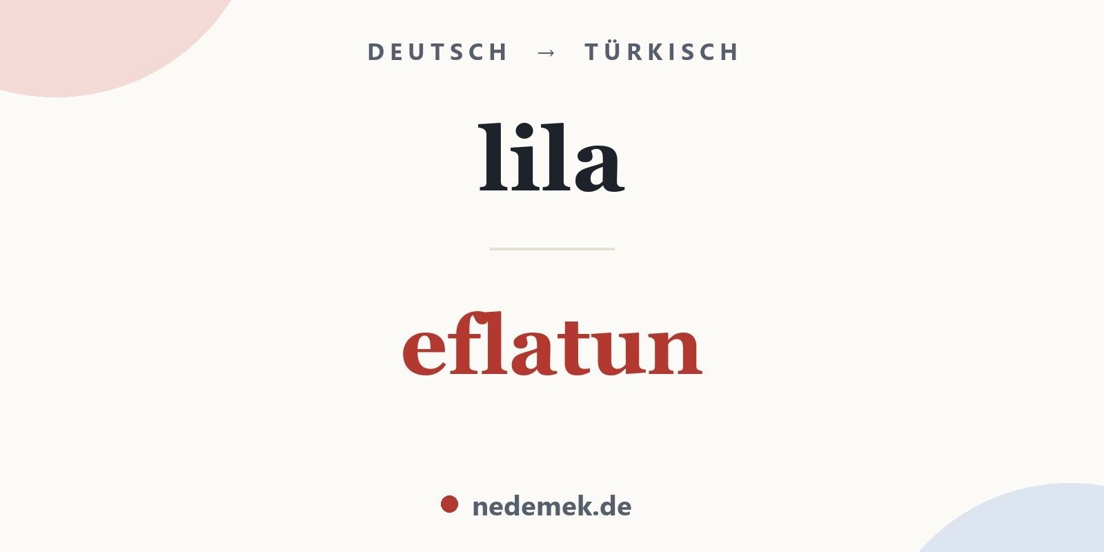 lila auf Türkisch: eflatun
