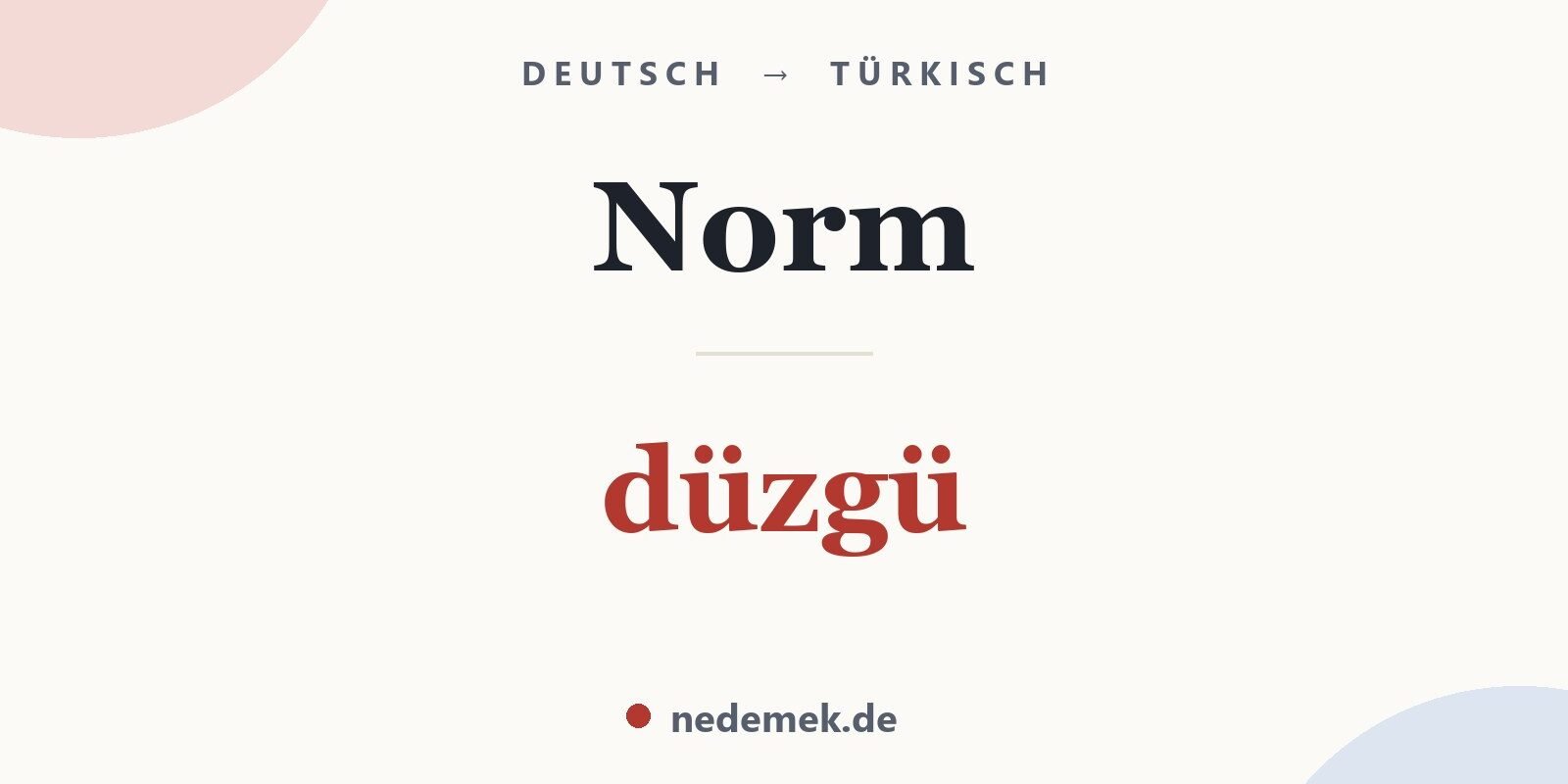 Norm auf Türkisch: düzgü