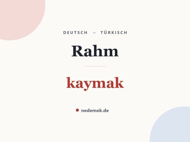 Rahm auf Türkisch: kaymak