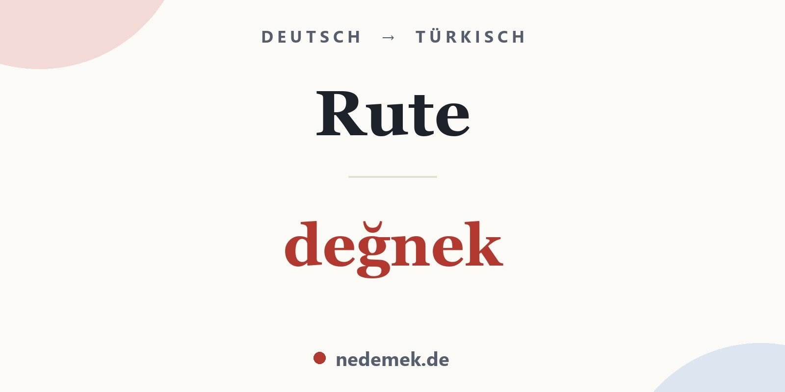Rute auf Türkisch: değnek