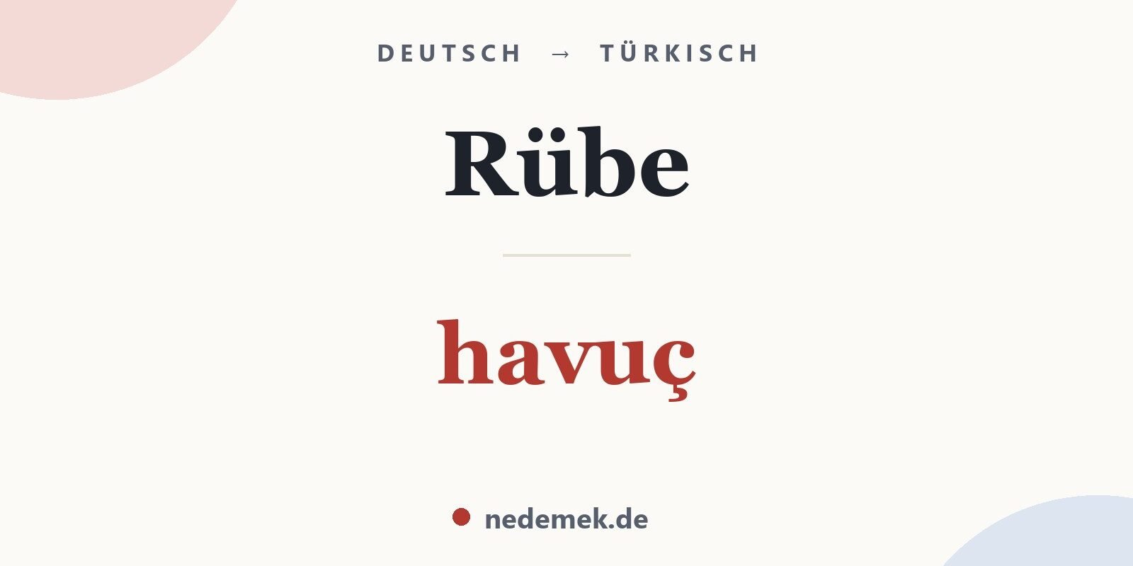 Rübe auf Türkisch: havuç