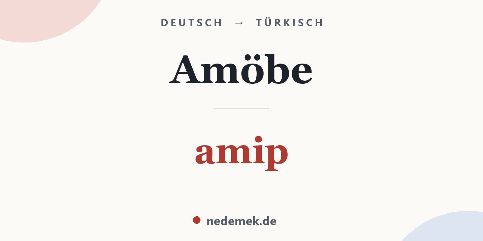 Amöbe auf Türkisch: amip