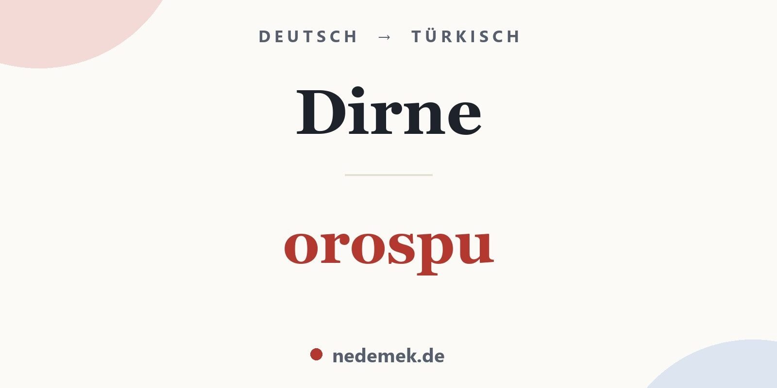 Dirne auf Türkisch: orospu
