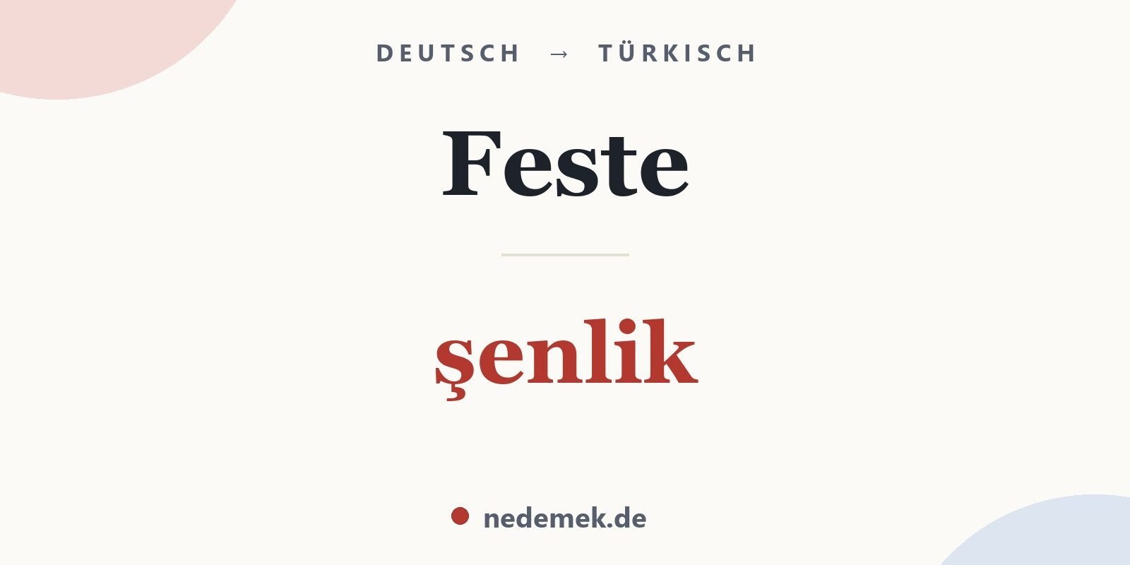 Feste auf Türkisch: şenlik