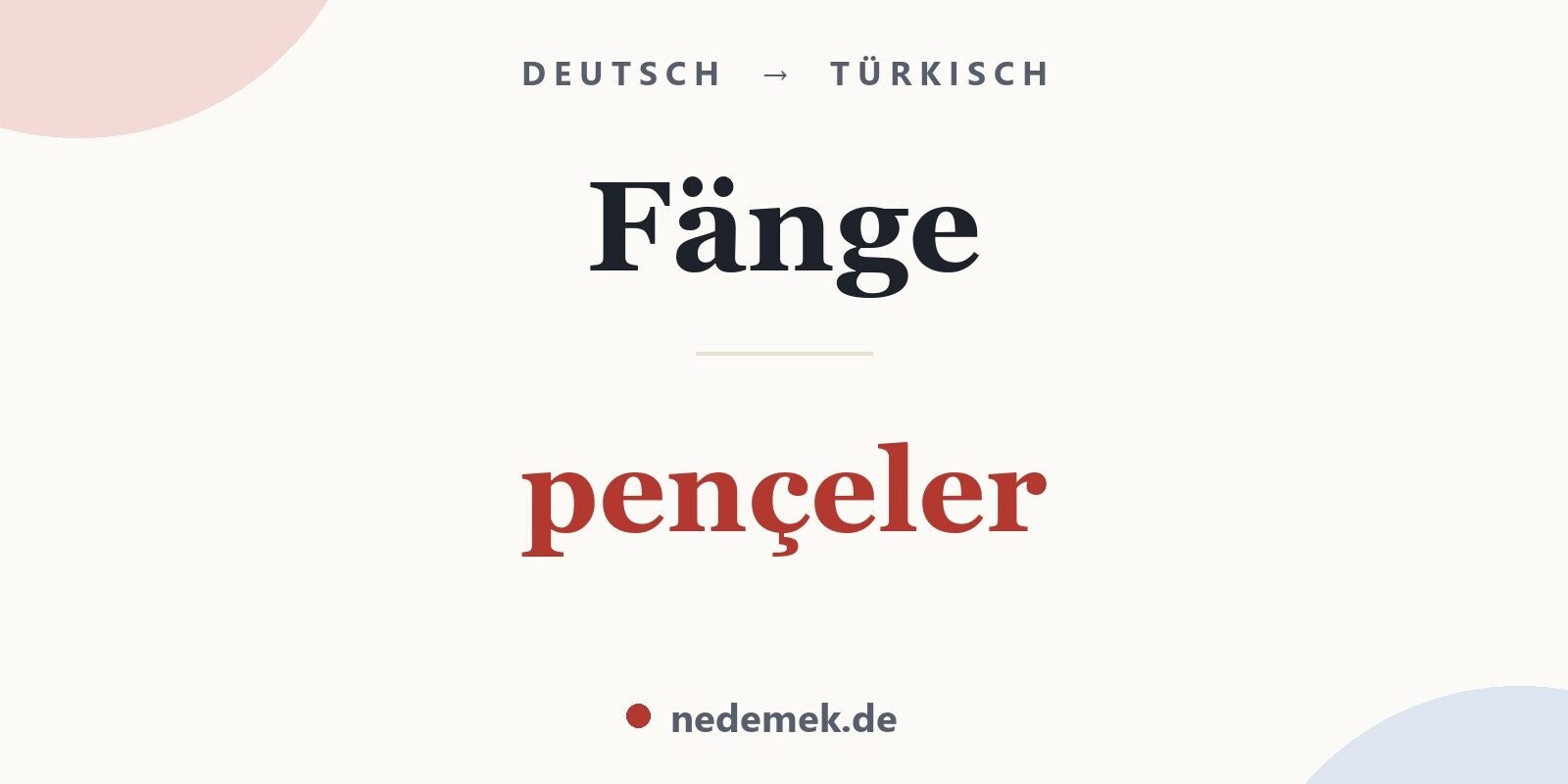 Fänge auf Türkisch: pençeler