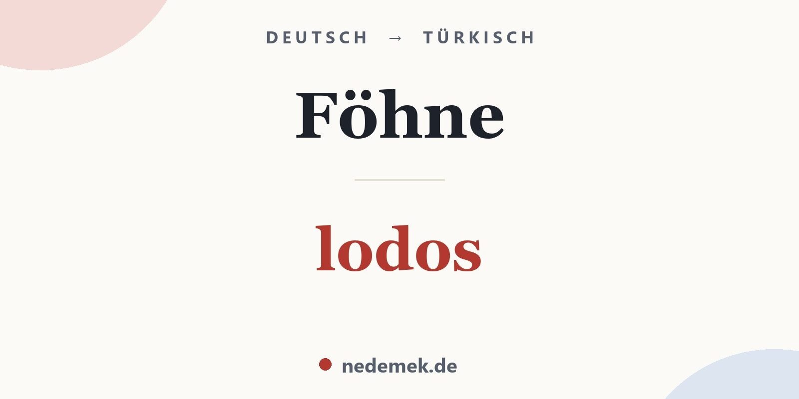 Föhne auf Türkisch: lodos