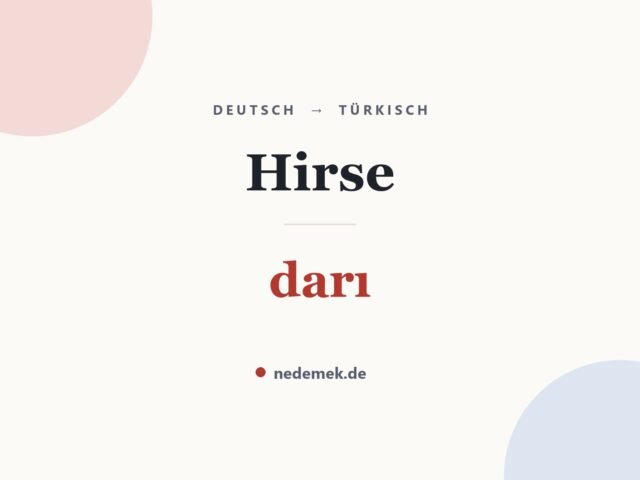 Hirse auf Türkisch: darı