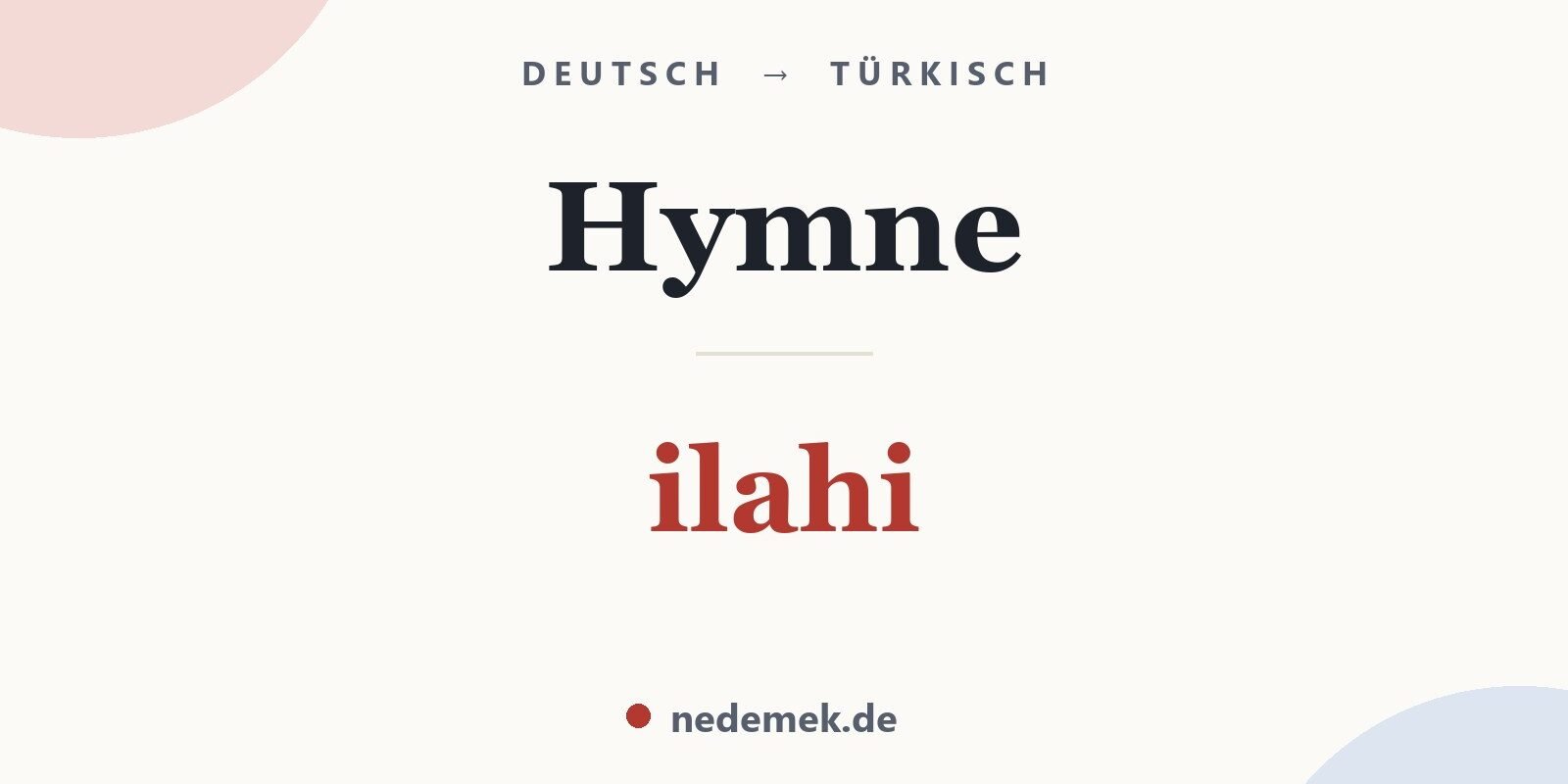 Hymne auf Türkisch: ilahi