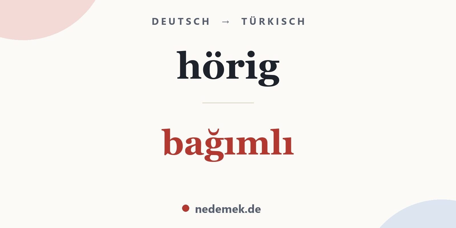 hörig auf Türkisch: bağımlı