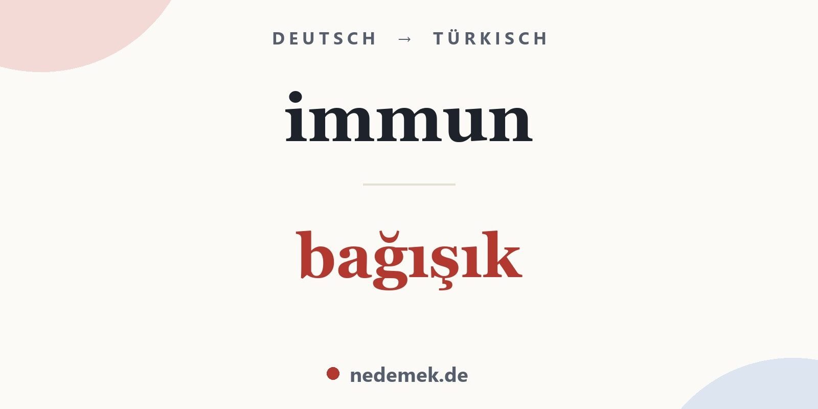 immun auf Türkisch: bağışık
