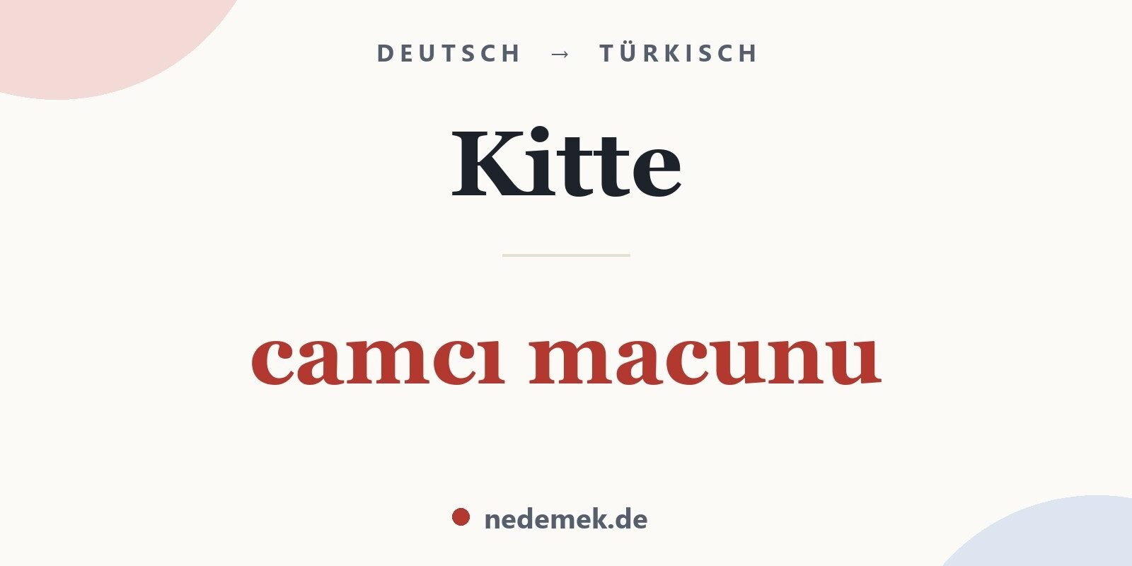 Kitte auf Türkisch: camcı macunu