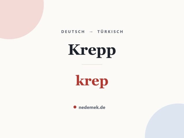 Krepp auf Türkisch: krep