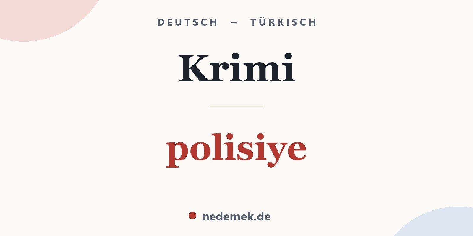 Krimi auf Türkisch: polisiye