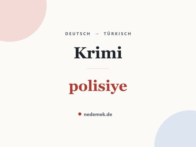Krimi auf Türkisch: polisiye