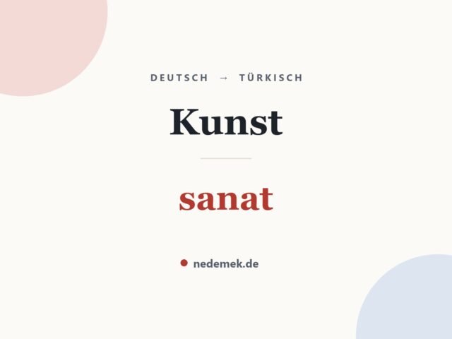 Kunst auf Türkisch: sanat