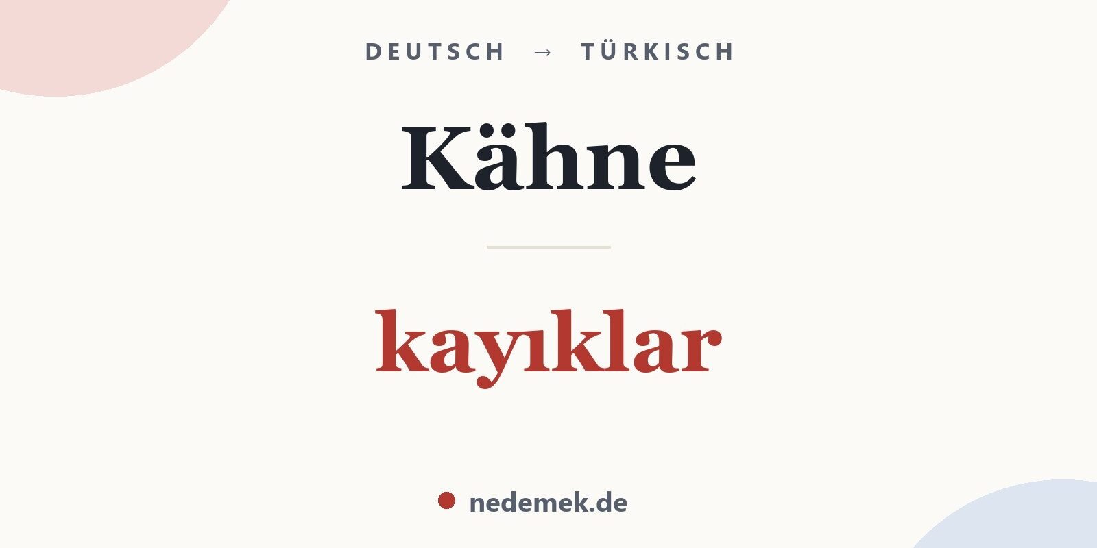 Kähne auf Türkisch: kayıklar