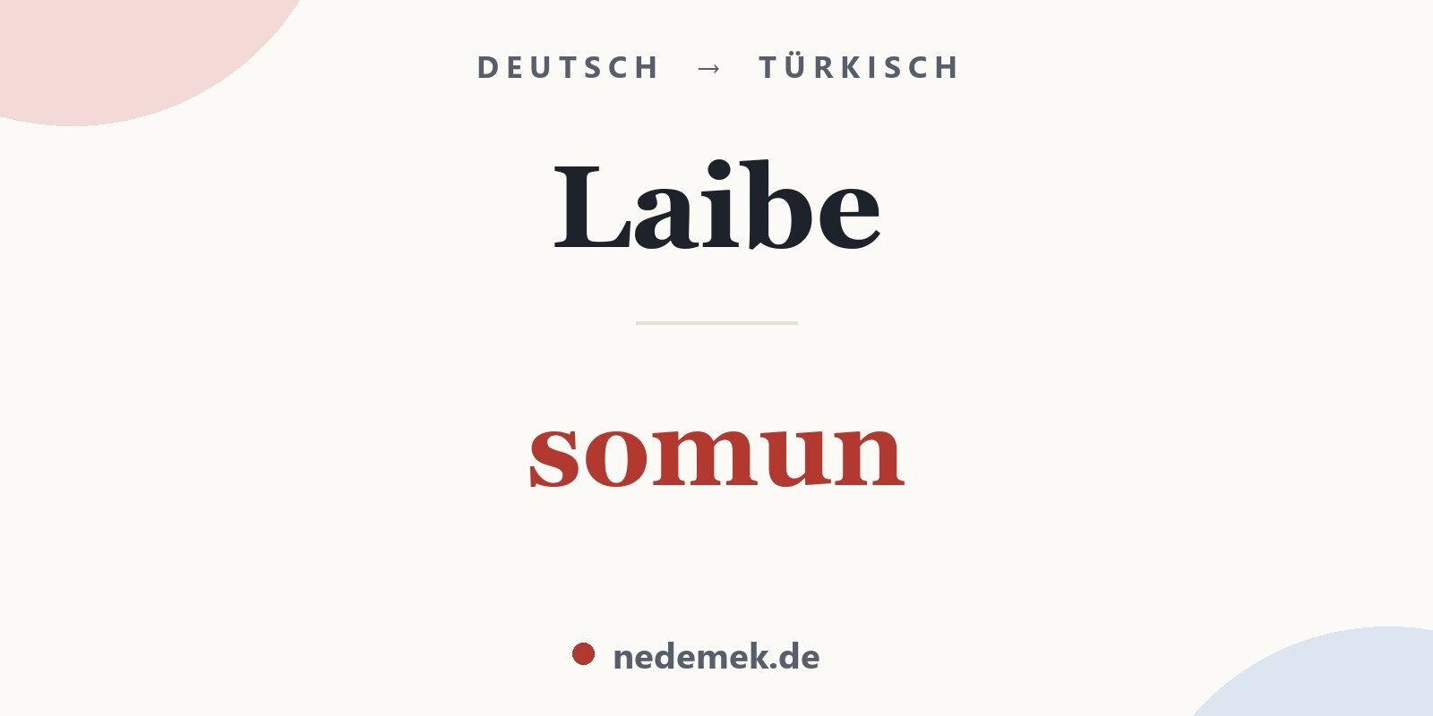 Laibe auf Türkisch: somun