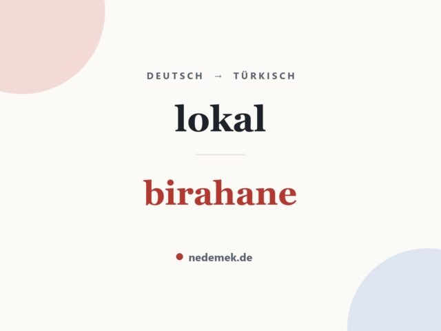 lokal auf Türkisch: birahane