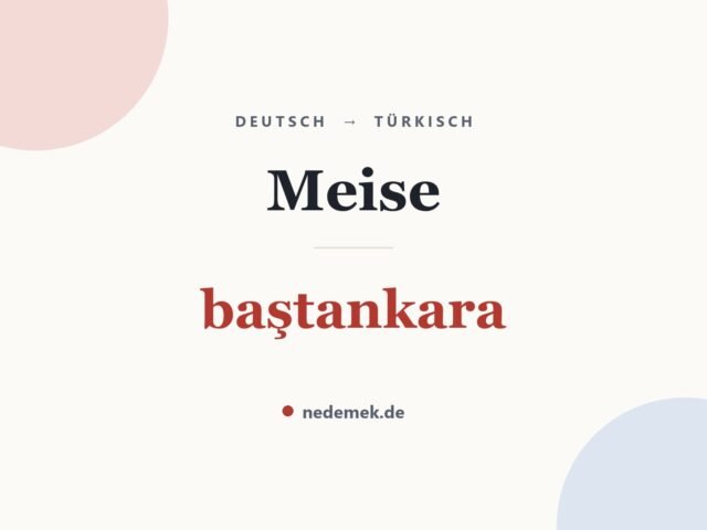 Meise auf Türkisch: baştankara