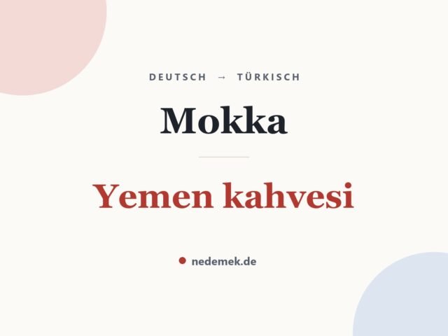 Mokka auf Türkisch: Yemen kahvesi