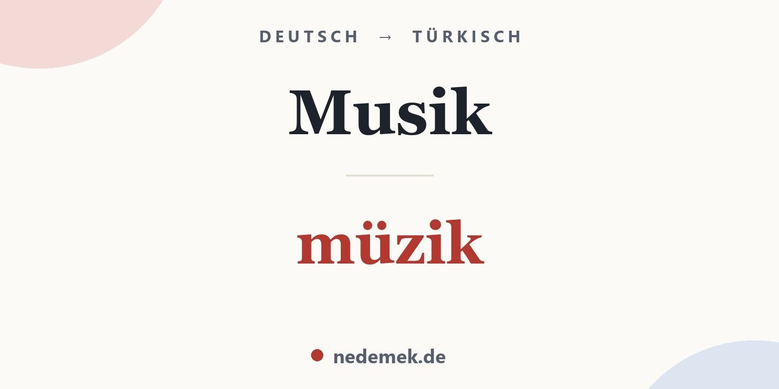 Musik auf Türkisch: müzik