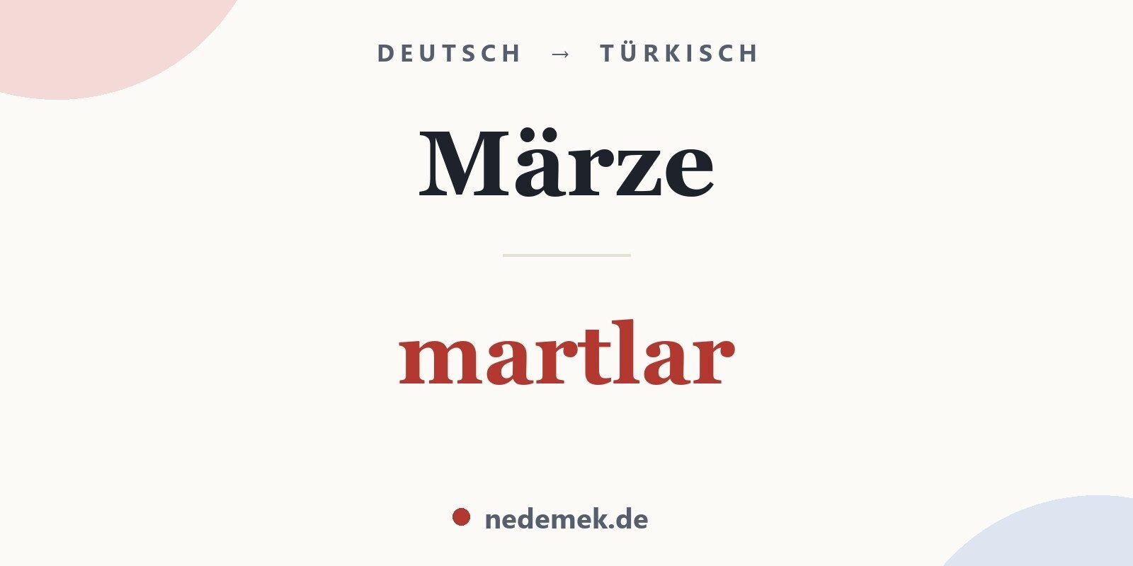 Märze auf Türkisch: martlar