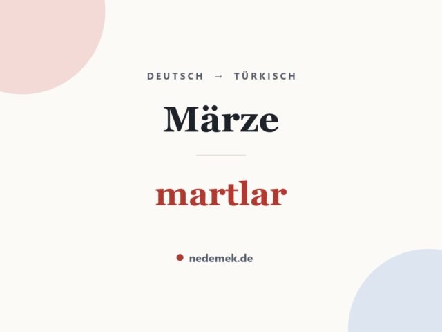 Märze auf Türkisch: martlar