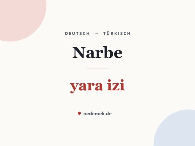 Narbe auf Türkisch: yara izi