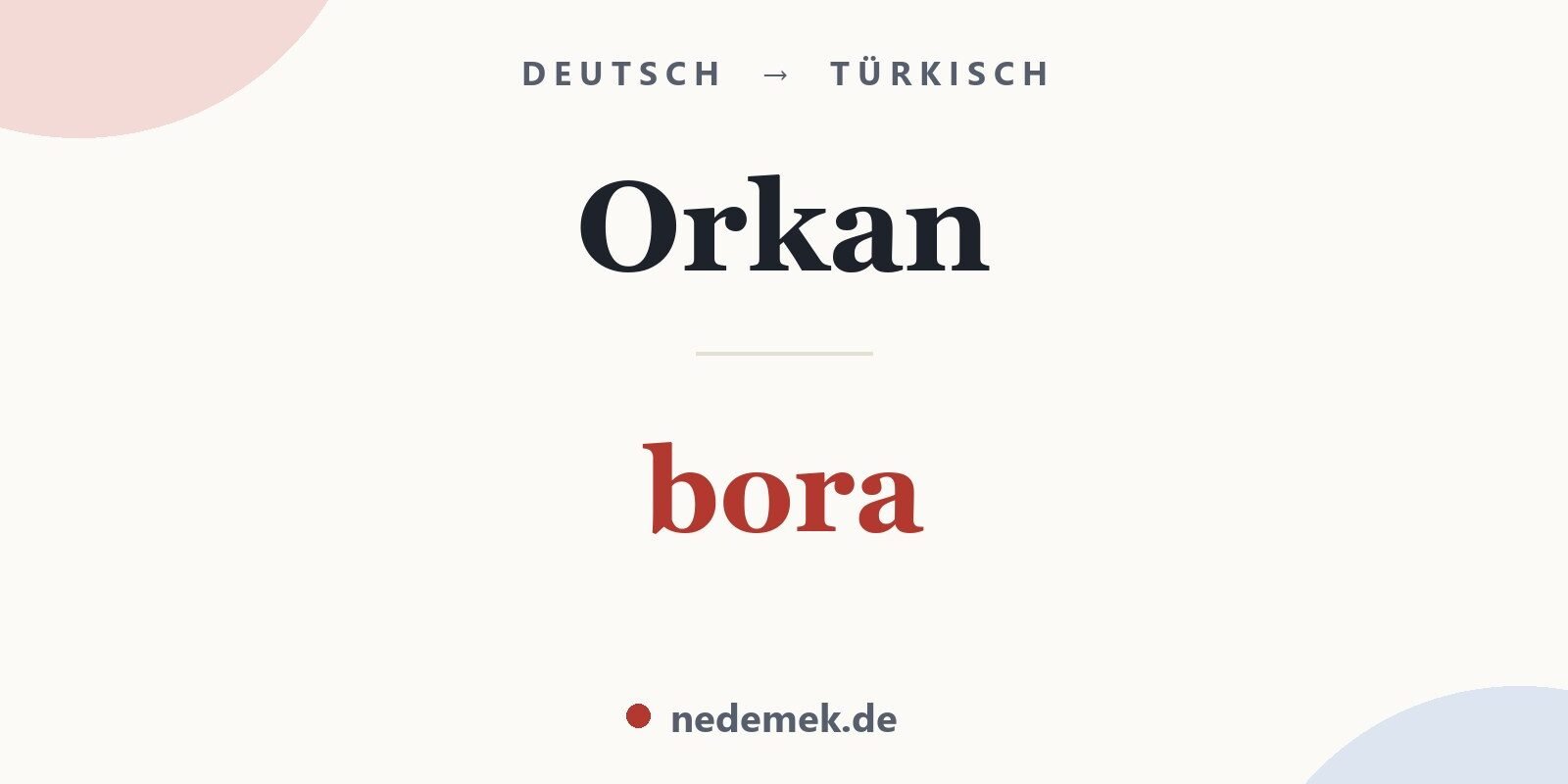 Orkan auf Türkisch: bora