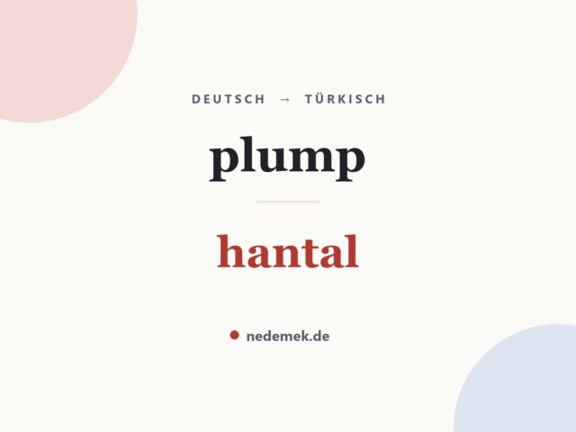 plump auf Türkisch: hantal