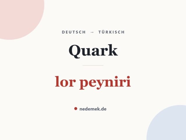 Quark auf Türkisch: lor peyniri