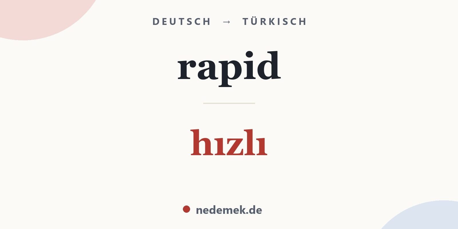 rapid auf Türkisch: hızlı