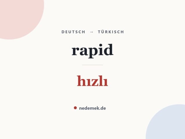 rapid auf Türkisch: hızlı