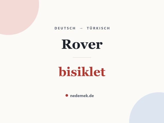 Rover auf Türkisch: bisiklet