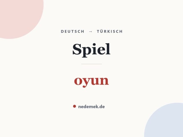 Spiel auf Türkisch: oyun