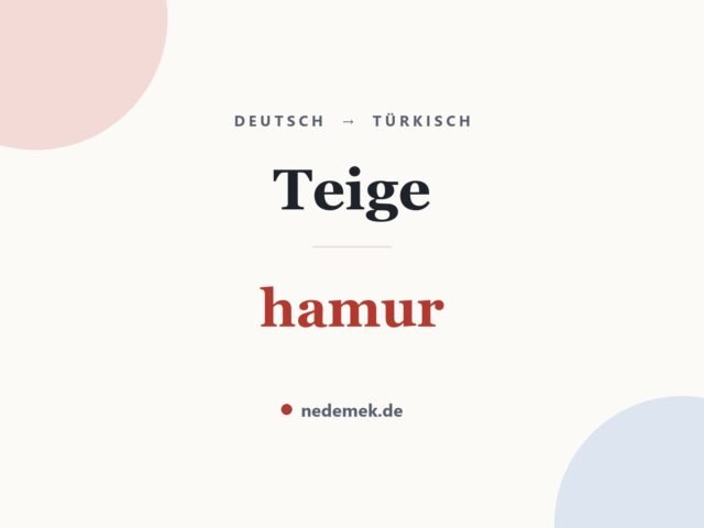 Teige auf Türkisch: hamur