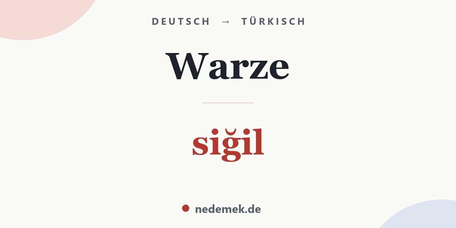 Warze auf Türkisch: siğil