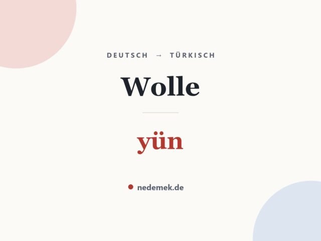 Wolle auf Türkisch: yün